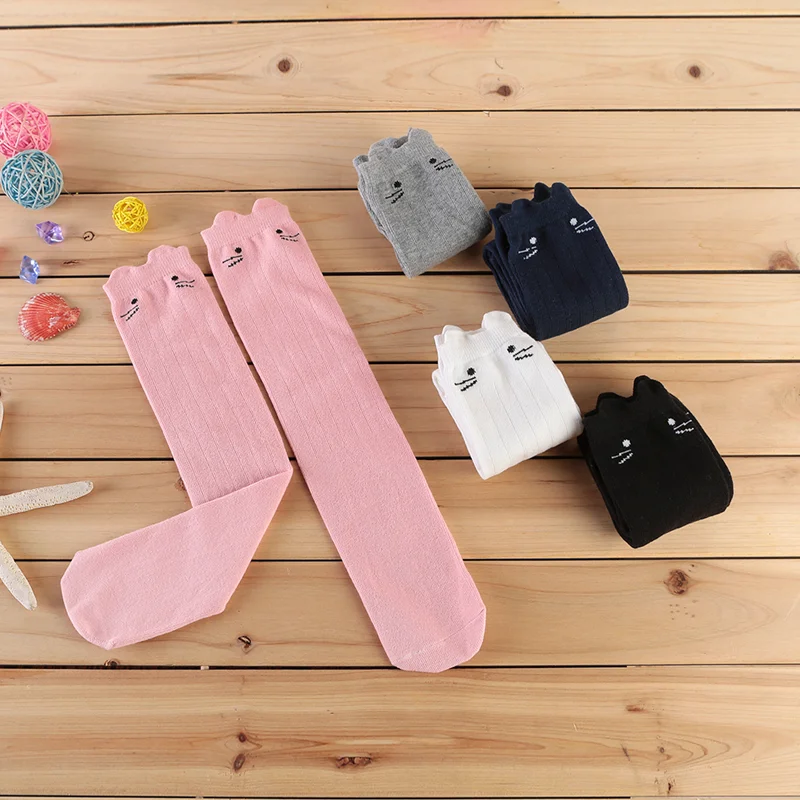 3D Cat Ear Knee Socks