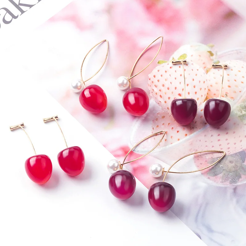 Pearl Cherry Earrings