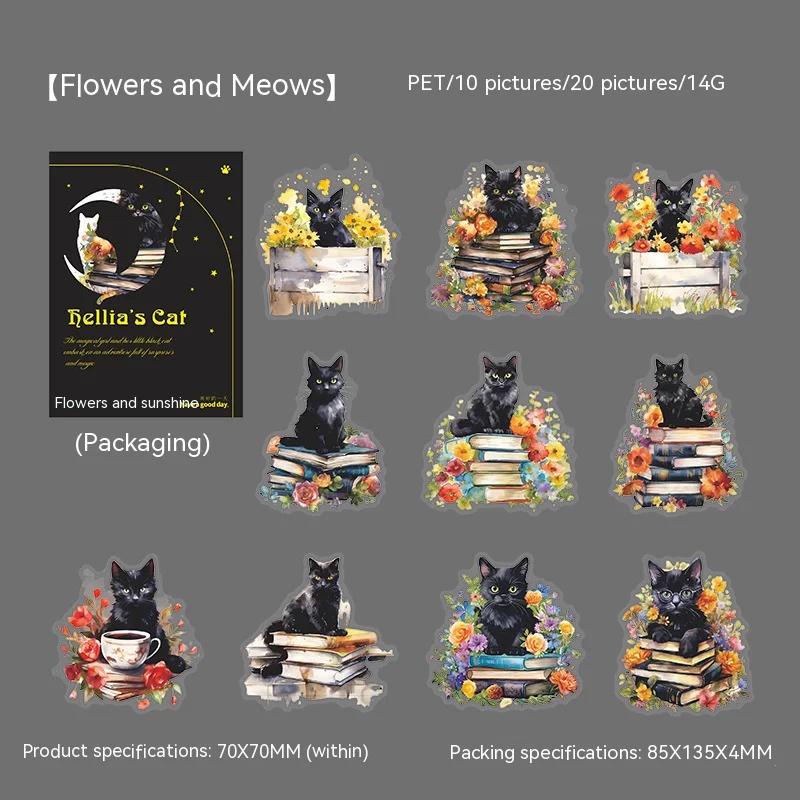 Black Cat Sticker Pack
