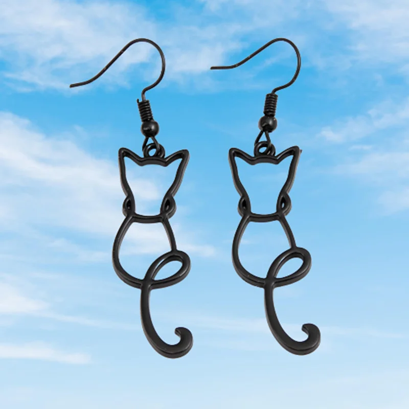 Black Cat Outline Drops