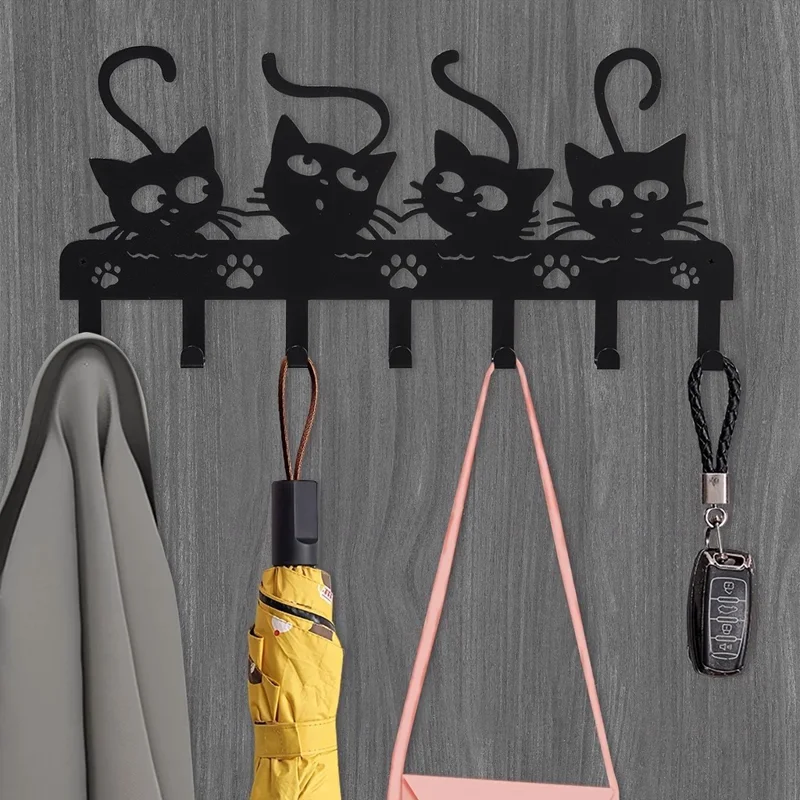 Black Cat Wall Hook