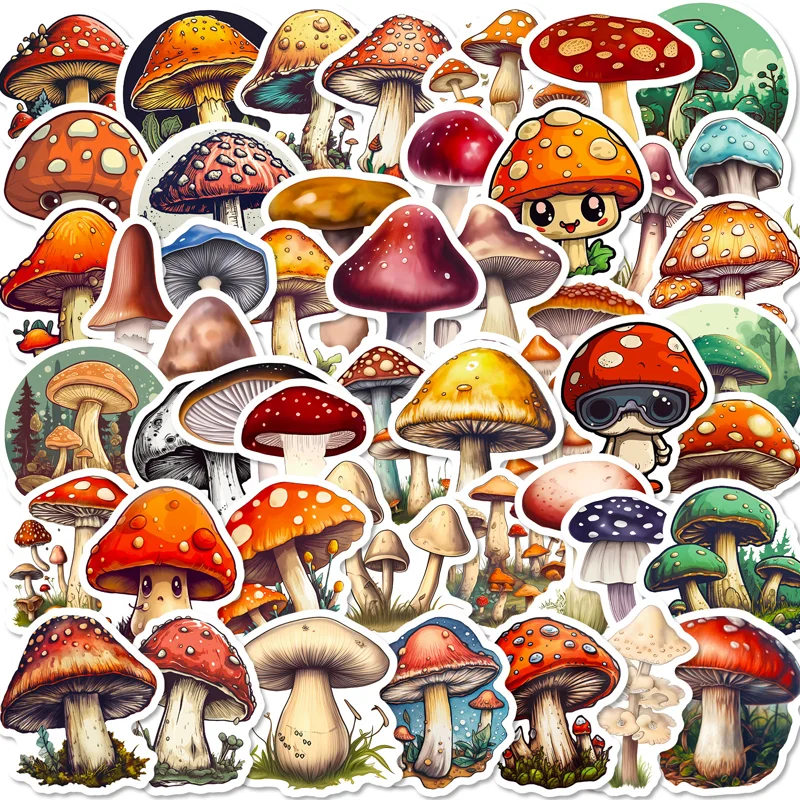 Botanical Toadstool Sticker Set (50 sheets)