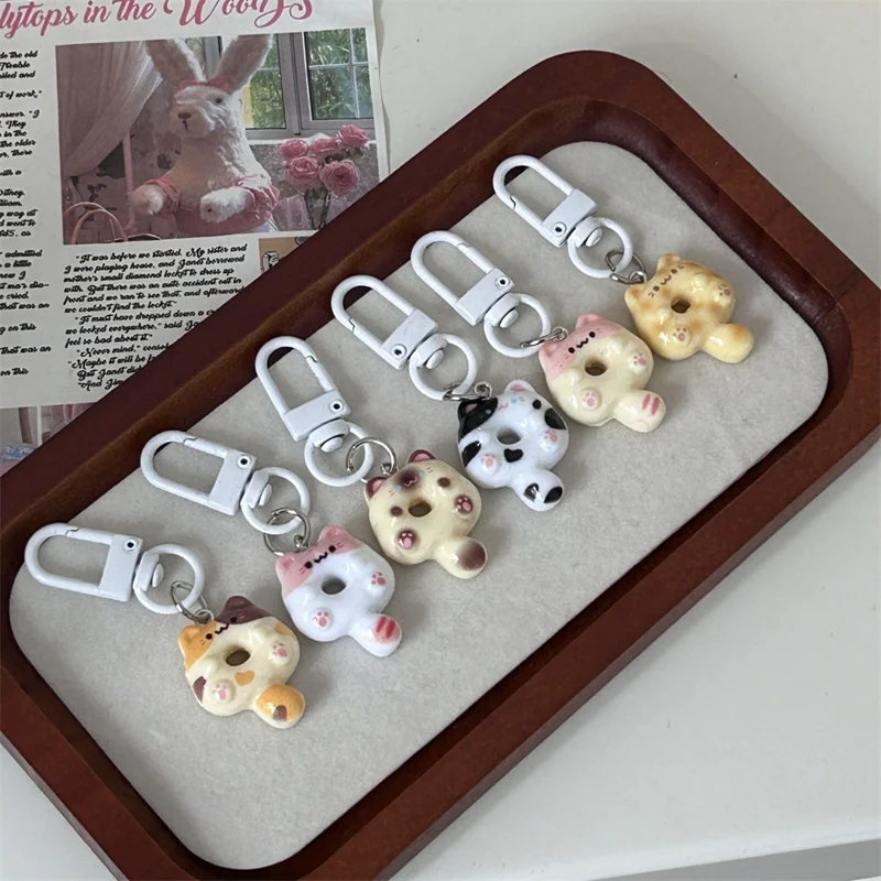 Cat Donut Keychain