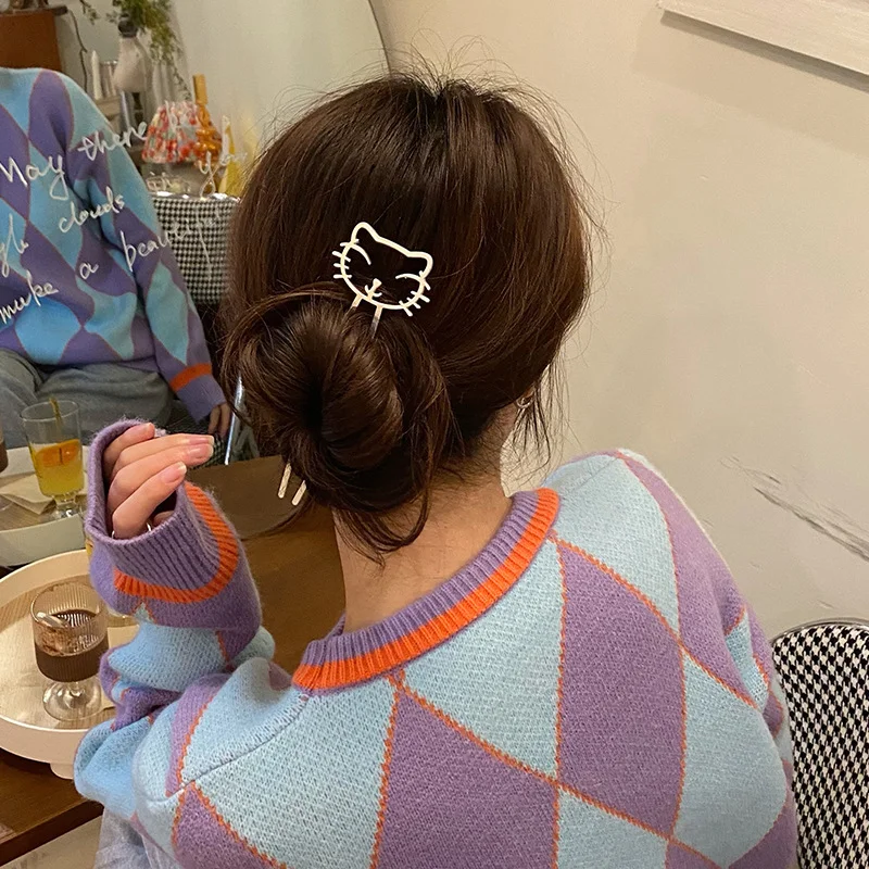 Cat Outline Hair Stick
