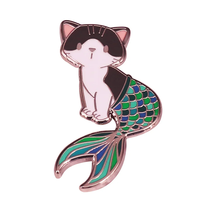 Mermaid Cat Enamel Pin