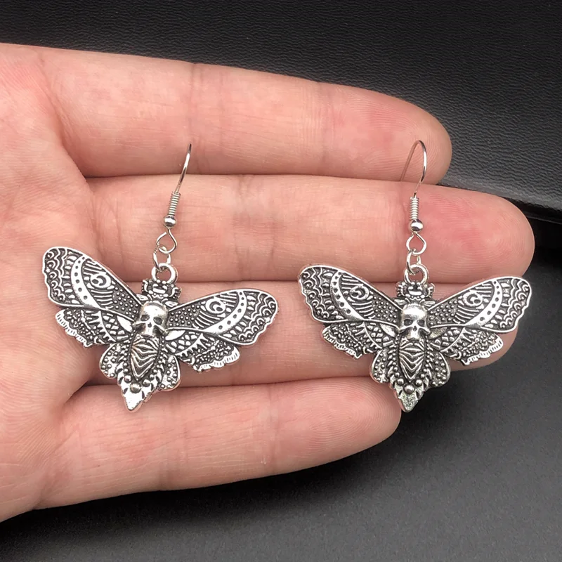 Death's Head Moth Earrings