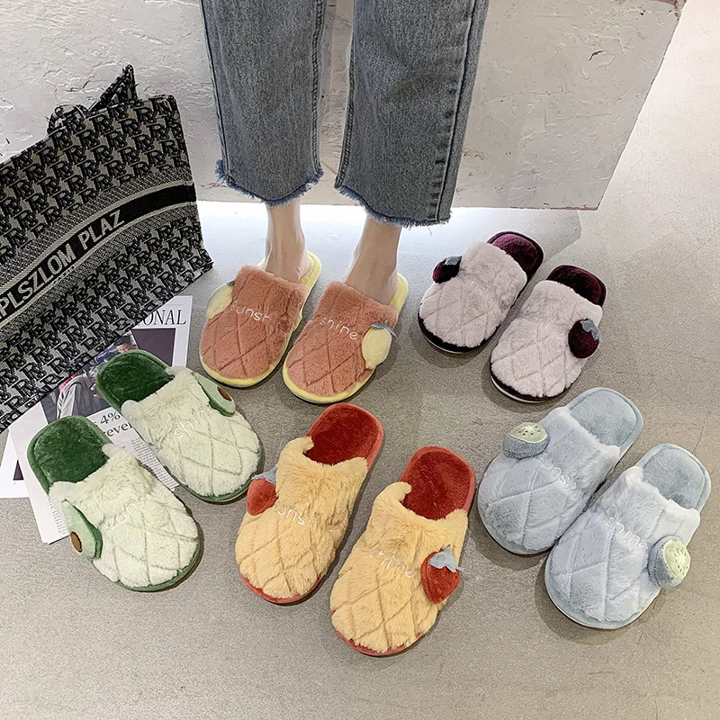 Fruit Fluffy Slippers