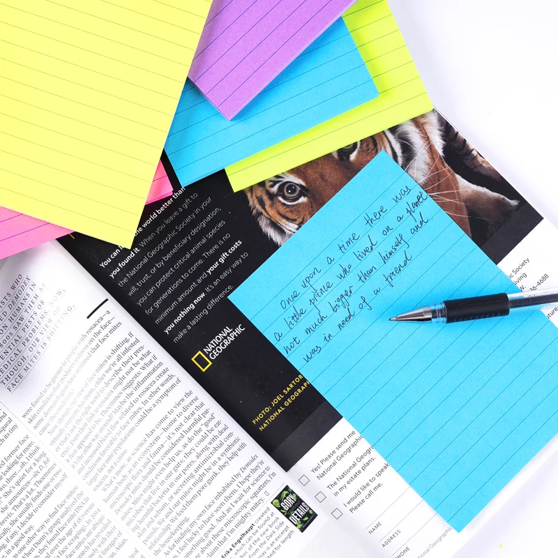 Fluorescent Sticky Notes