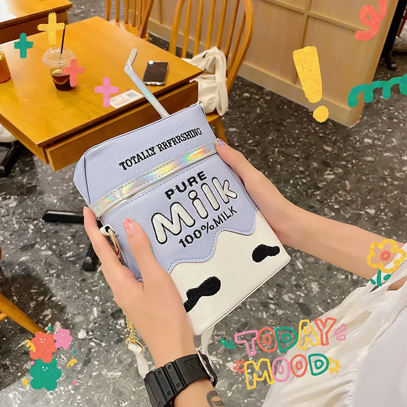 Milk Carton Crossbody Bag