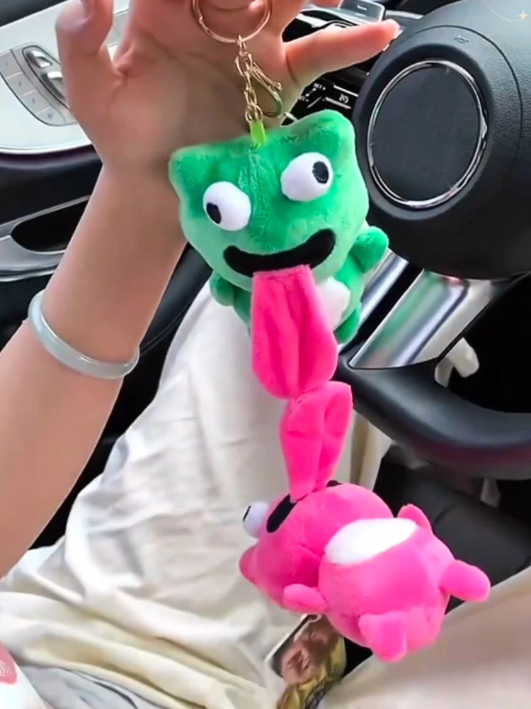 Magnetic Kissing Frog Keychain