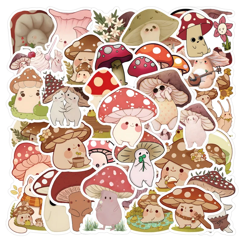 Mushroom Friend Character Stickers