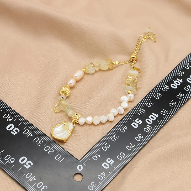 Pearl And Stone Bracelet