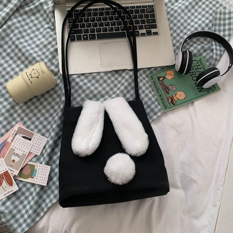 Bunny Ear Canvas Tote Bag