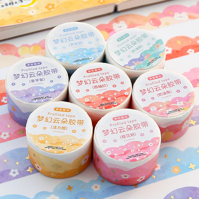 Pastel Cloud Die-Cut Washi Tape