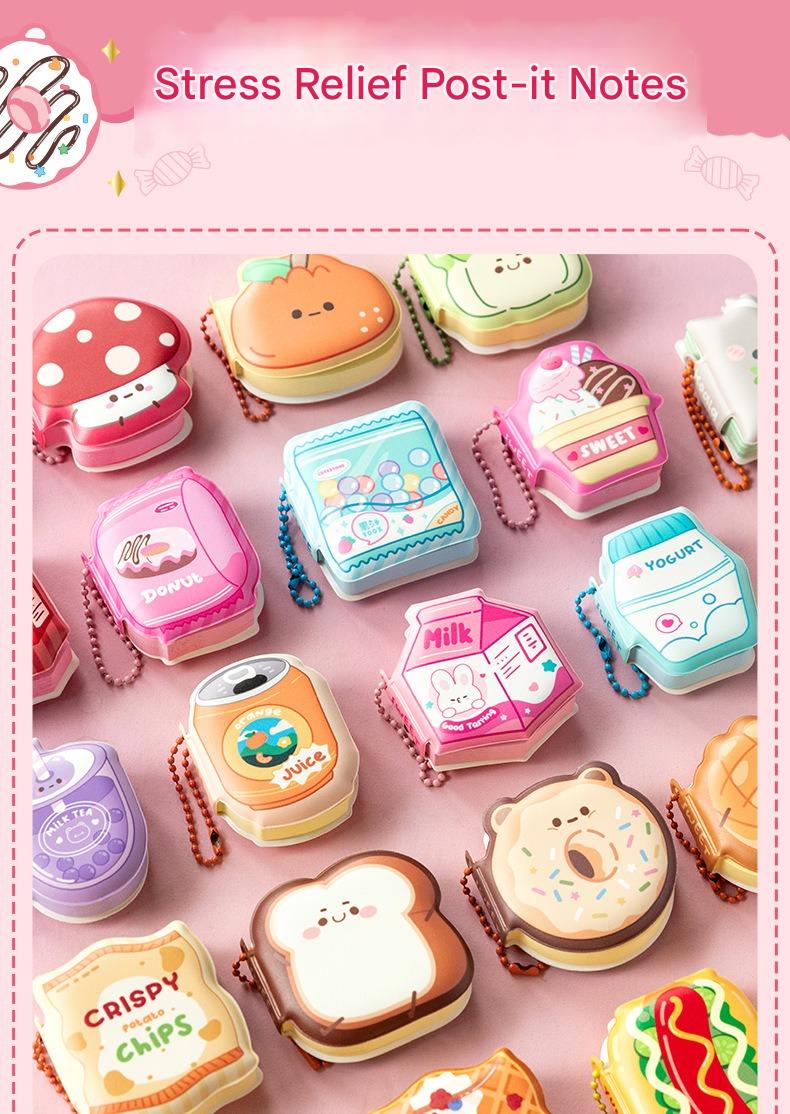 Snack Keychain Sticky Notes