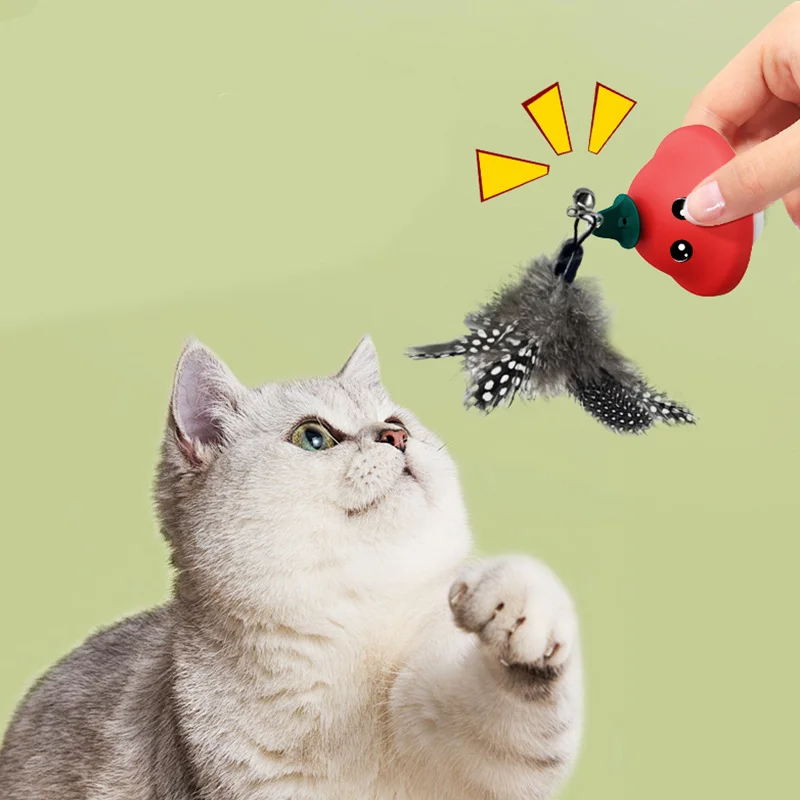 Suction Cup Feather Cat Wand