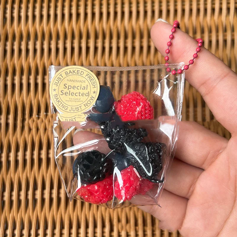 Squishy Fruit Bag Charm
