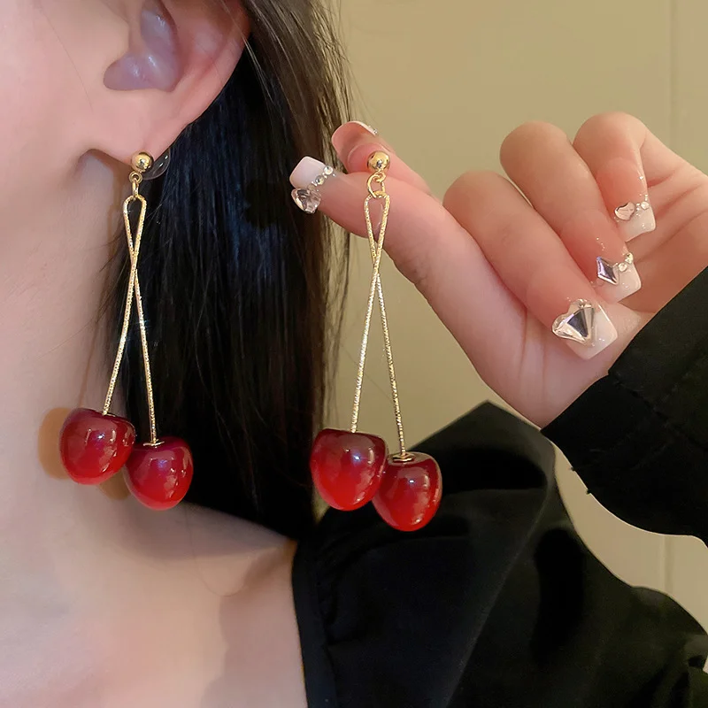 Acrylic Cherry Earrings